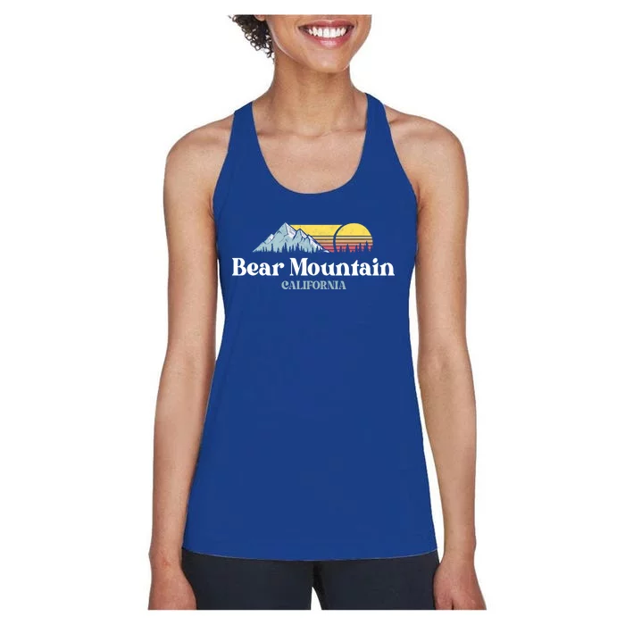 Bear Mountain California Ski Snowboard Hiking Cool Gift Women's Racerback Tank