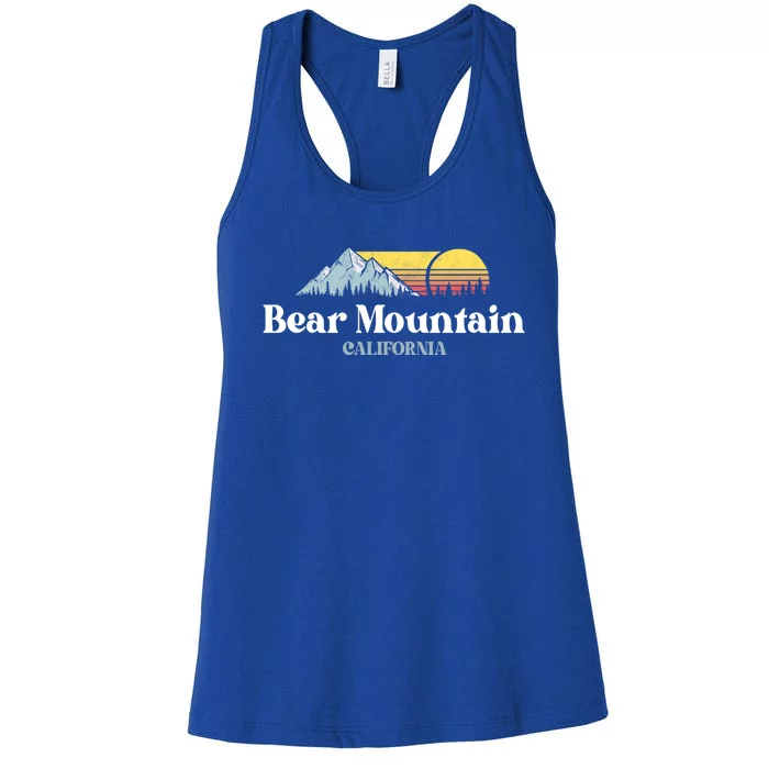 Bear Mountain California Ski Snowboard Hiking Cool Gift Women's Racerback Tank