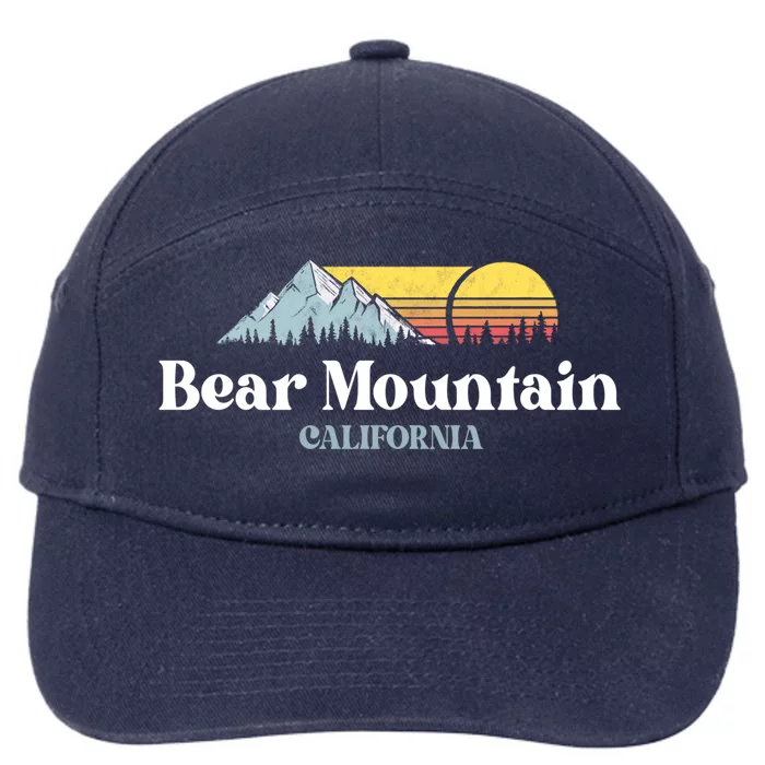 Bear Mountain California Ski Snowboard Hiking Cool Gift 7-Panel Snapback Hat