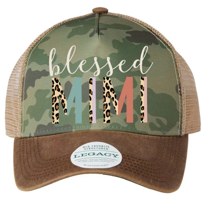 Blessed Mimi Cute Leopard Print Legacy Tie Dye Trucker Hat