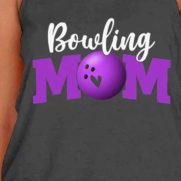 Bowling Mom Cute Letter Print Cute Mother's Day Women's Knotted Racerback Tank