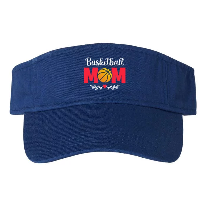 Basketball Mom Cute Gift Valucap Bio-Washed Visor