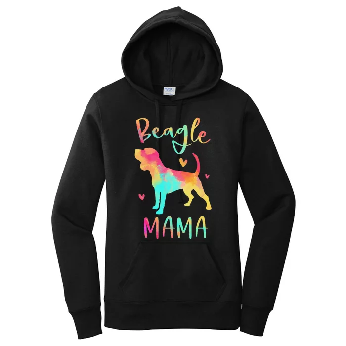 Beagle Mama Colorful Beagle Gifts Dog Mom Women's Pullover Hoodie