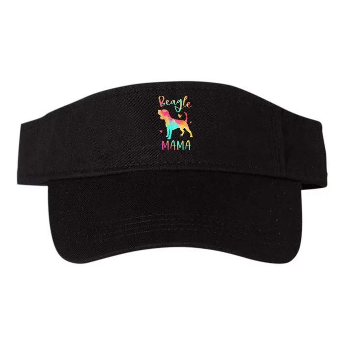 Beagle Mama Colorful Beagle Gifts Dog Mom Valucap Bio-Washed Visor