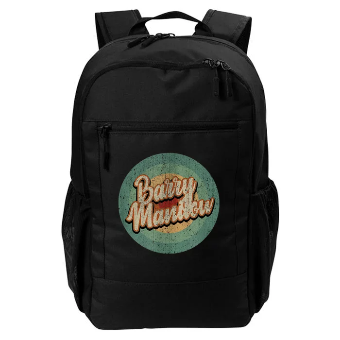 Barry Manilow Circle Retro Vintage Music Daily Commute Backpack