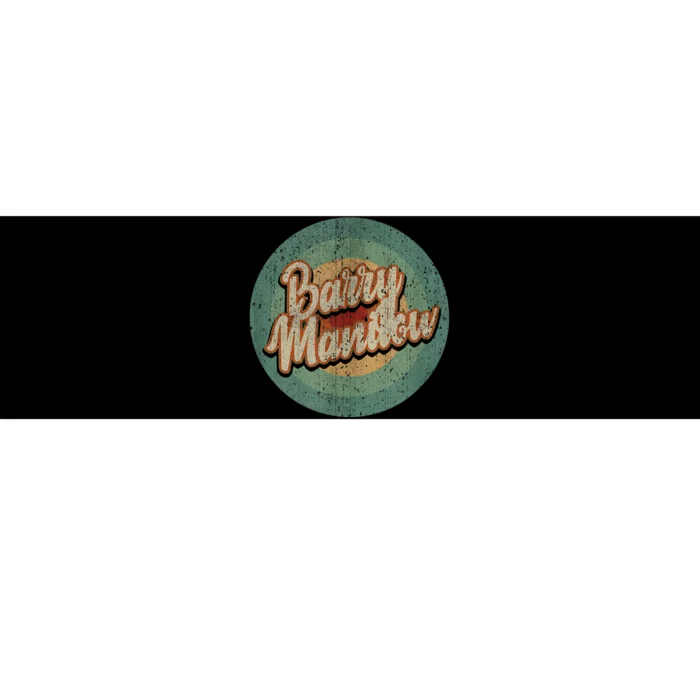 Barry Manilow Circle Retro Vintage Music Bumper Sticker