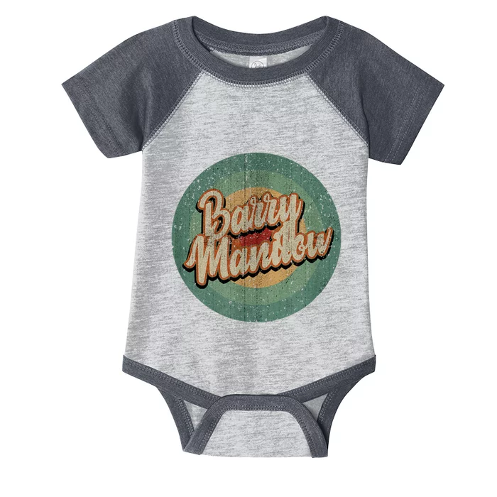 Barry Manilow Circle Retro Vintage Music Infant Baby Jersey Bodysuit