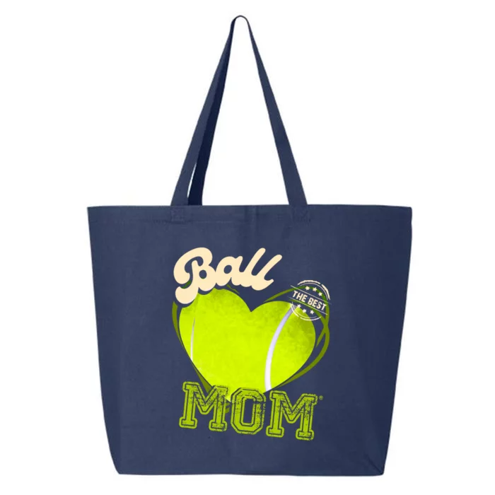 Ball Mom Cheer Tennis Mom Mother's Day Tennis Funny Gift 25L Jumbo Tote