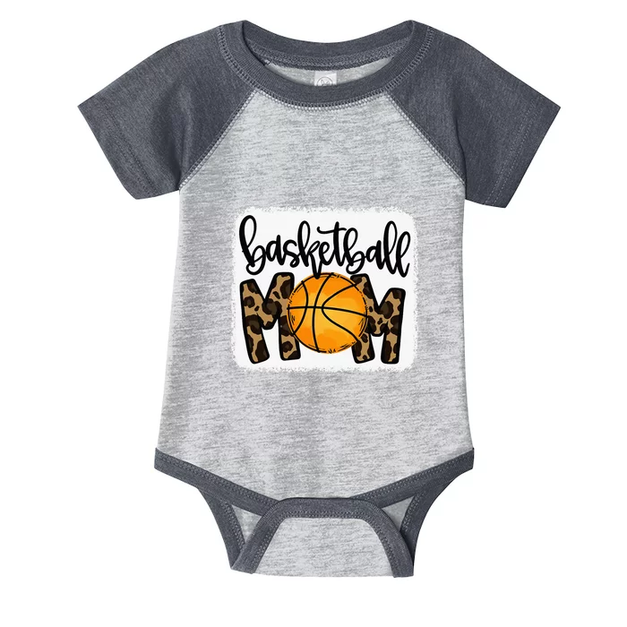 Basketball Mom Cute Leopard Basketball Gifts for Mama Infant Baby Jersey Bodysuit