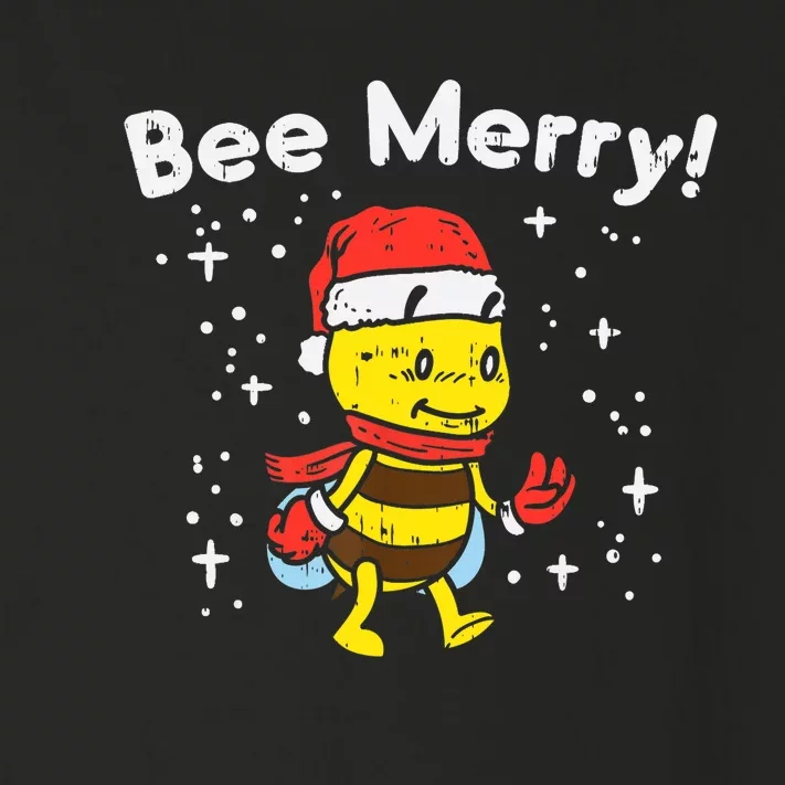 Bee Merry Cute Christmas Winter Holidays Pajama Pun Toddler Long Sleeve Shirt