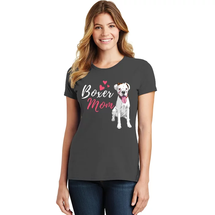 Boxer Mom Cute German Boxer Lover Dog Owner Women's T-Shirt