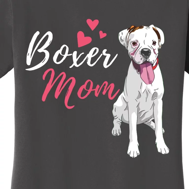 Boxer Mom Cute German Boxer Lover Dog Owner Women's T-Shirt