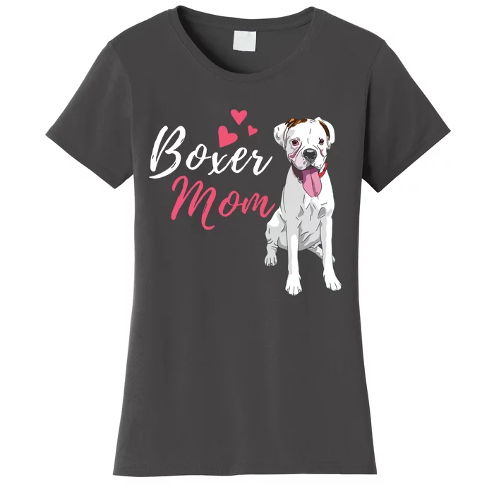 Boxer Mom Cute German Boxer Lover Dog Owner Women's T-Shirt