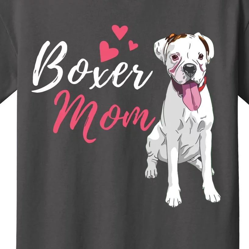 Boxer Mom Cute German Boxer Lover Dog Owner Kids T-Shirt