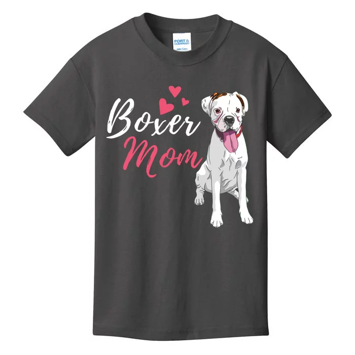 Boxer Mom Cute German Boxer Lover Dog Owner Kids T-Shirt