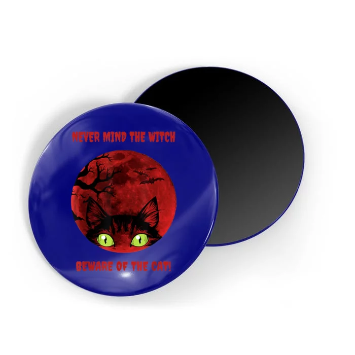 Blood Moon Cat Never Mind The Witch Gift Magnet