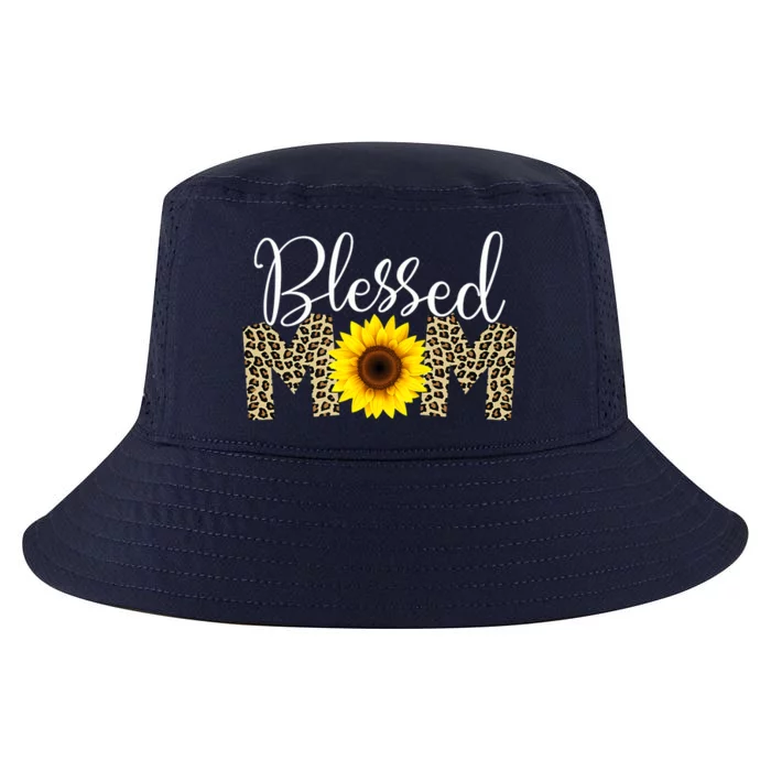 Blessed Mom Cheetah Sunflower Cool Comfort Performance Bucket Hat