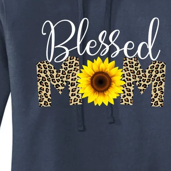 Blessed Mom Cheetah Sunflower Women's Pullover Hoodie