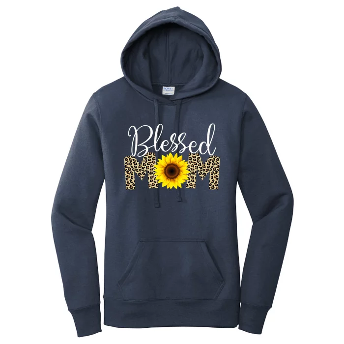 Blessed Mom Cheetah Sunflower Women's Pullover Hoodie