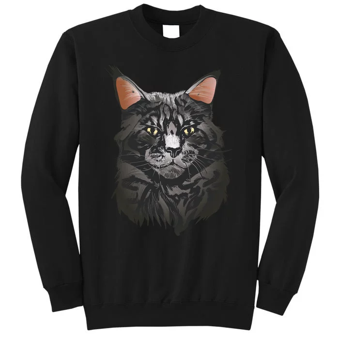 British Maine Coon Cat Portrait Sweatshirt