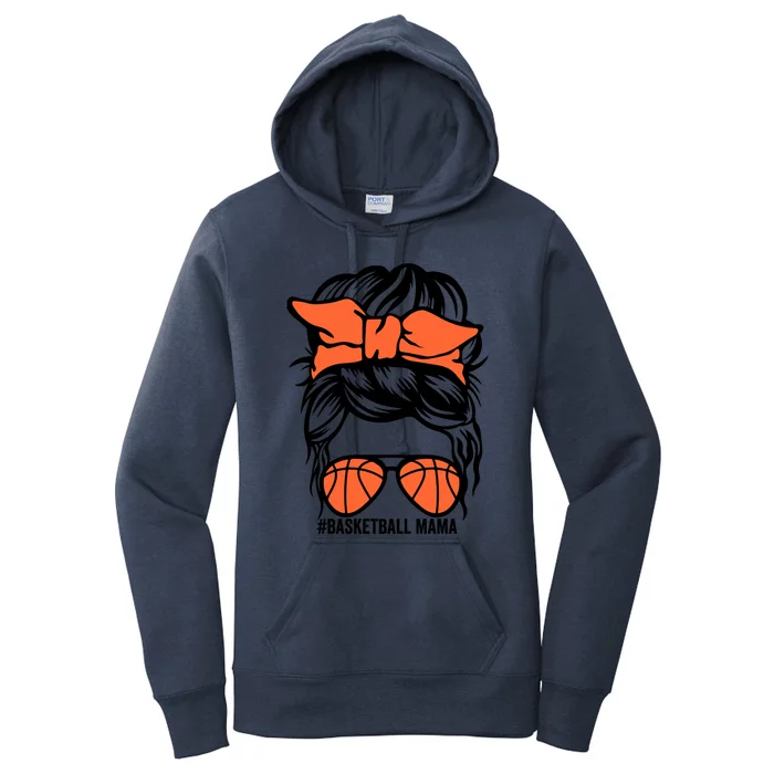 Basketball Mama Cute Gift Baketpall Lover Player Mom Graphic Cool Gift Women's Pullover Hoodie