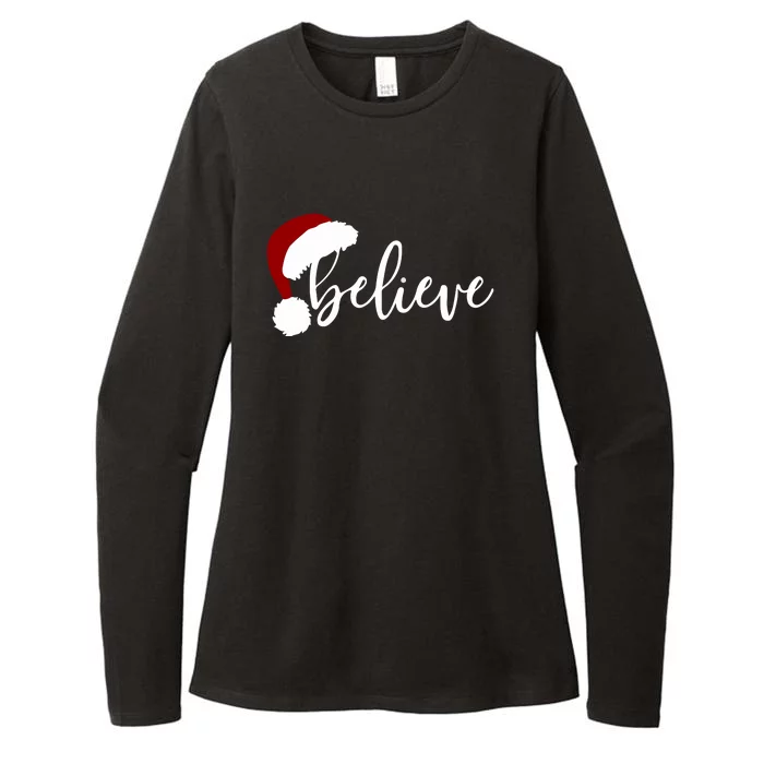 Believe Merry Christmas Variety For Unisex Xmas Gift Womens CVC Long Sleeve Shirt