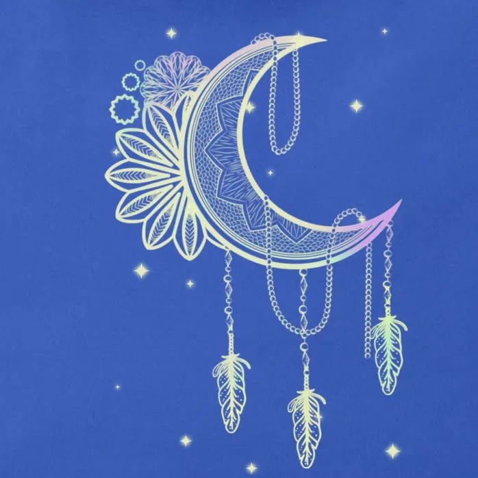 Boho Moon Celestial Body Astrology Dreamcatcher Pastel Goth Gift Zip Tote Bag