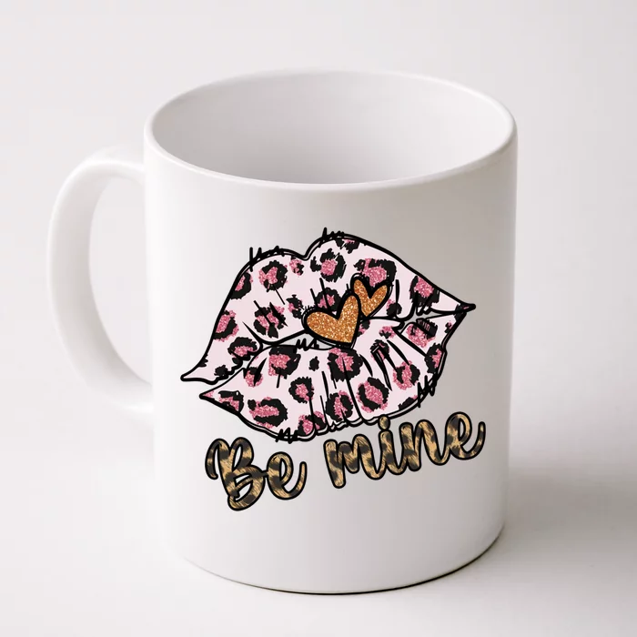 Be Mine Couple Lovers Big Red Heart Valentines Day Gift Front & Back Coffee Mug