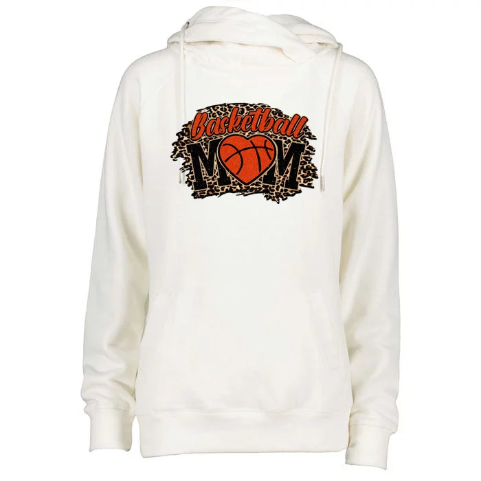 Basketball Mom Cool Gift Basketball Gift Womens Funnel Neck Pullover Hood