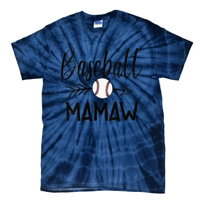 Baseball Mamaw Cute Arrow Fathers Mothers Xmas Day Tie-Dye T-Shirt