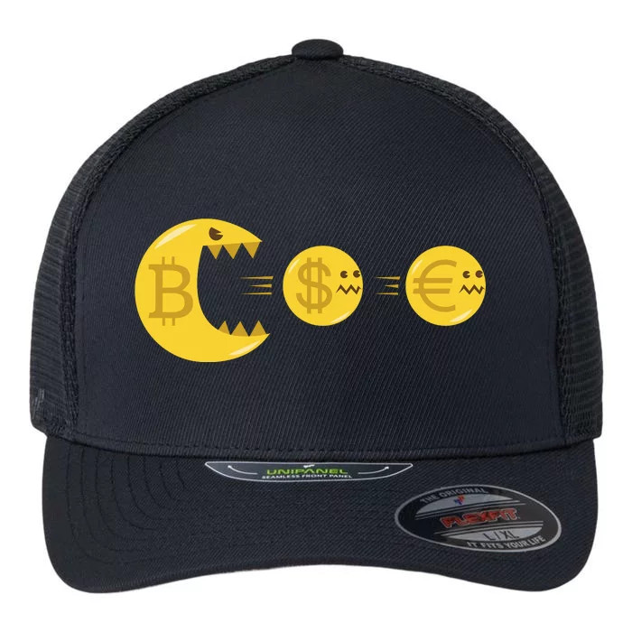 Bitcoin Monster Crypto Flexfit Unipanel Trucker Cap