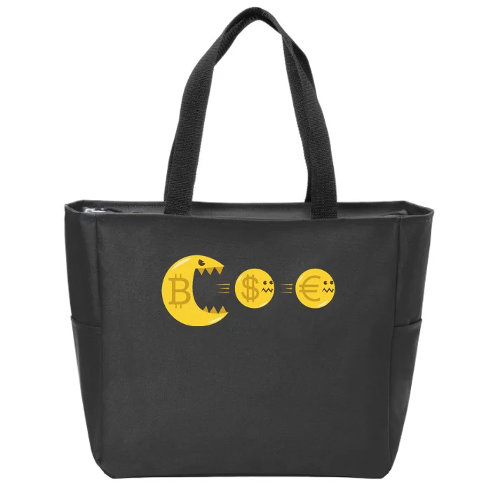 Bitcoin Monster Crypto Zip Tote Bag