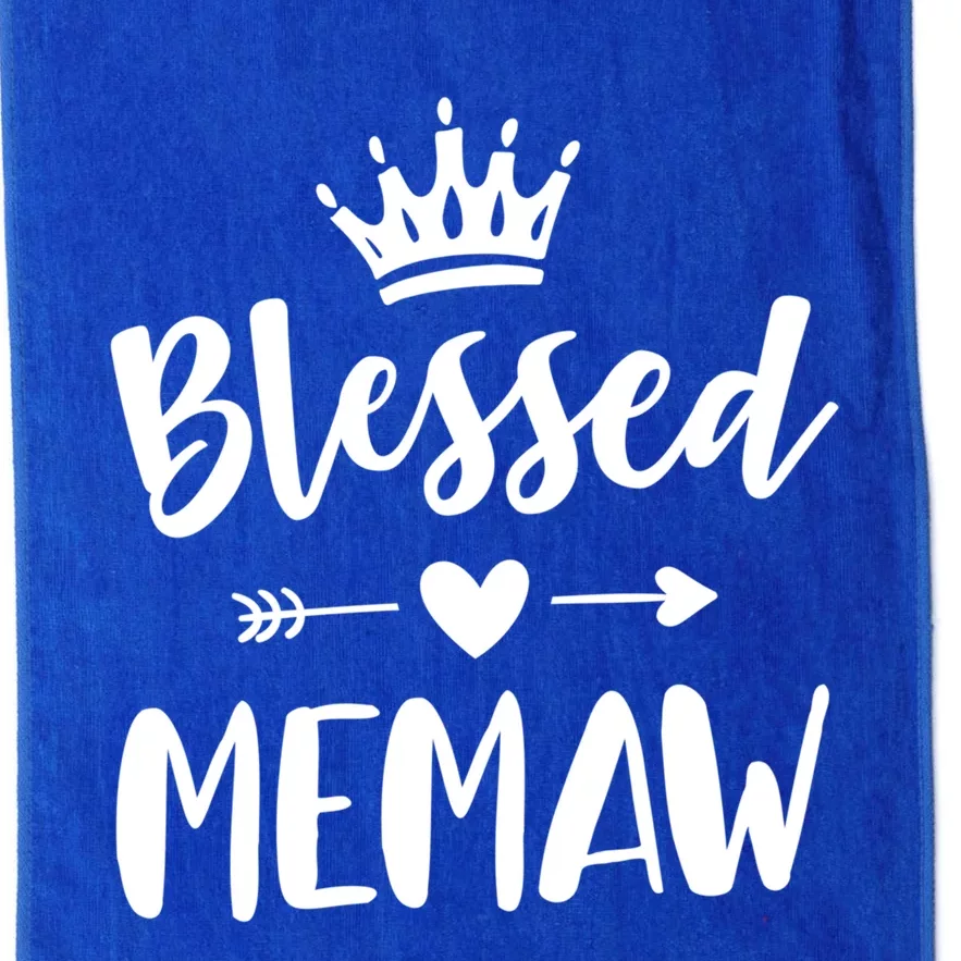 Blessed Memaw Cute Grandma Mothers Day Idea Memaw Gift Platinum Collection Golf Towel