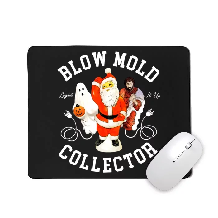 Blow Mold Collector Light It Up Christmas Halloween Mousepad