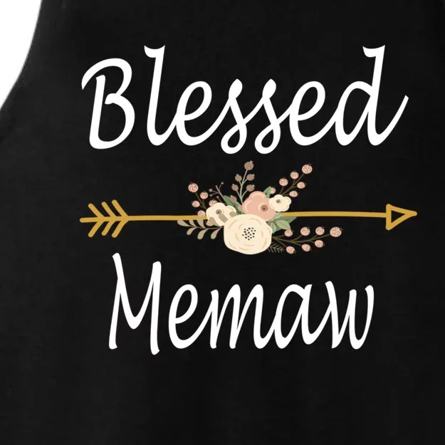 Blessed Memaw Cute Gift Mothers Day Funny Gift Cute Gift Ladies Tri-Blend Wicking Tank