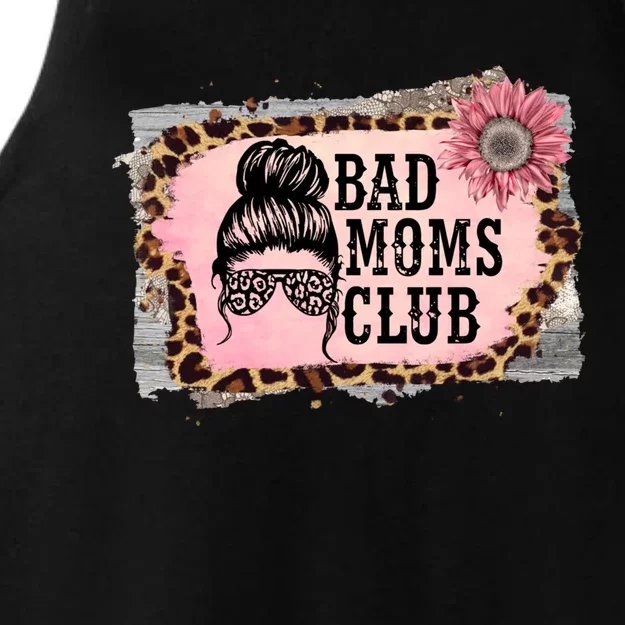 Bad Moms Club Member Funny Sarcastic Mom Friend Meaningful Gift Ladies Tri-Blend Wicking Tank