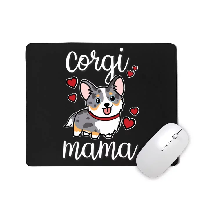 Blue Merle Corgi Mousepad