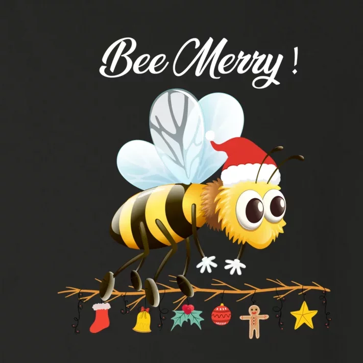 Bee Merry Christmas Funny Costume Xmas Gift Toddler Long Sleeve Shirt