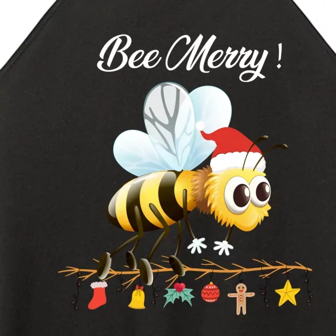 Bee Merry Christmas Funny Costume Xmas Gift Women’s Perfect Tri Rocker Tank