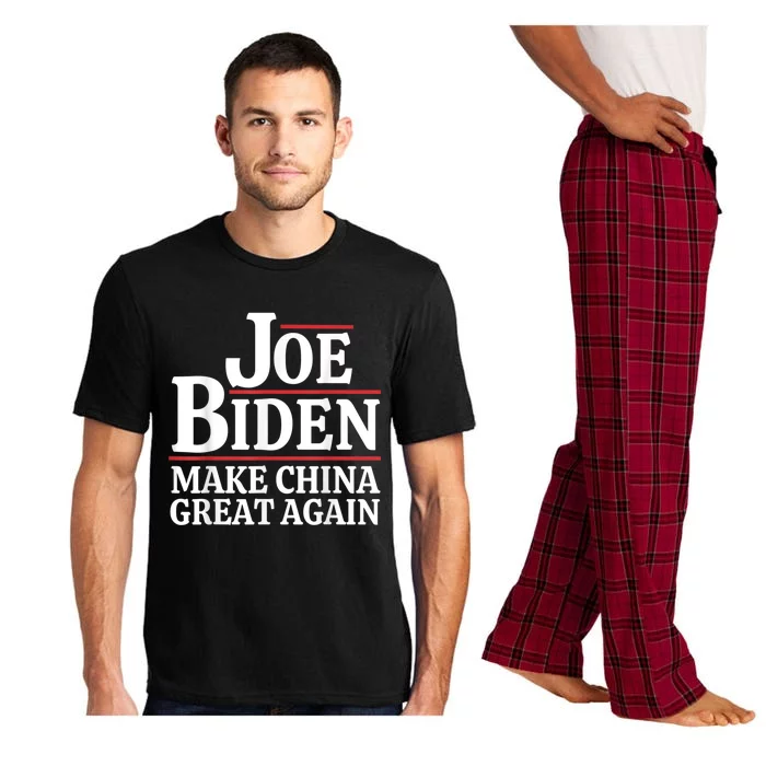 Biden Make China Great Again , Funny Anti Joe Biden Humor Pajama Set