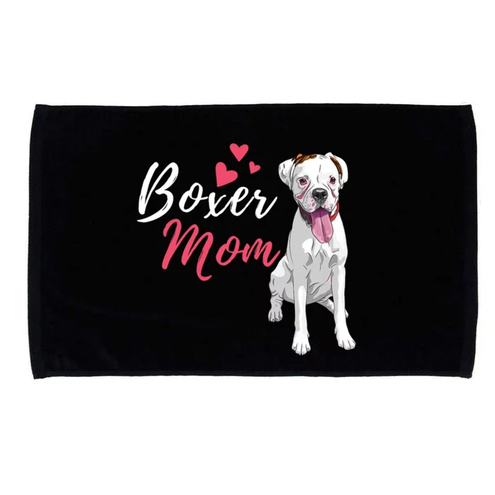 Boxer Mom Cute German Boxer Lover Dog Owner Microfiber Hand Towel