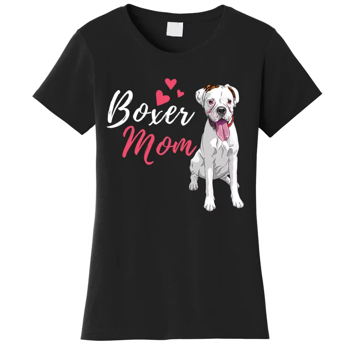 Boxer Mom Cute German Boxer Lover Dog Owner Women's T-Shirt