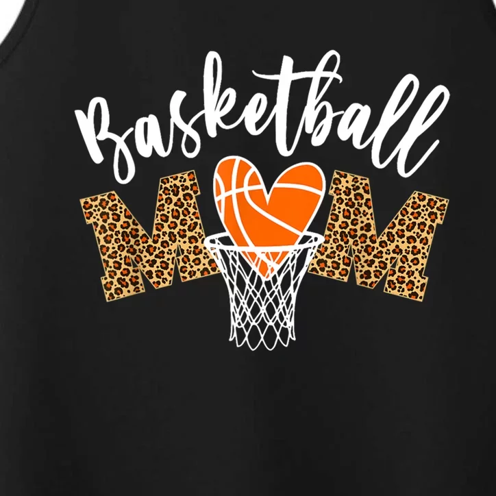 Basketball Mom Cute Novelty Distressed Cute Gift Performance Tank