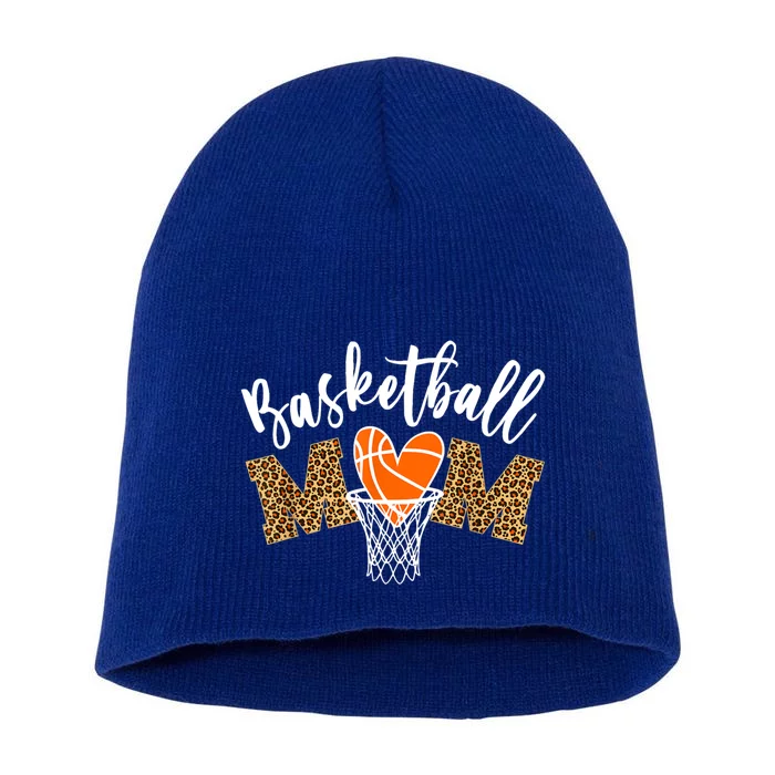 Basketball Mom Cute Novelty Distressed Cute Gift Short Acrylic Beanie