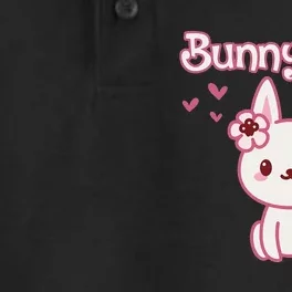 BUNNY MOM Cute Kawaii Baby Bunny Rabbit Pet Owner Dry Zone Grid Performance Polo