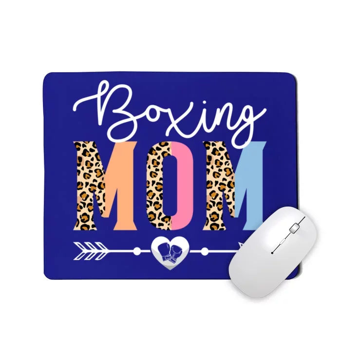 Boxing Mom Cute Boxing Game Mother's Day Leopard Funny Gift Mousepad