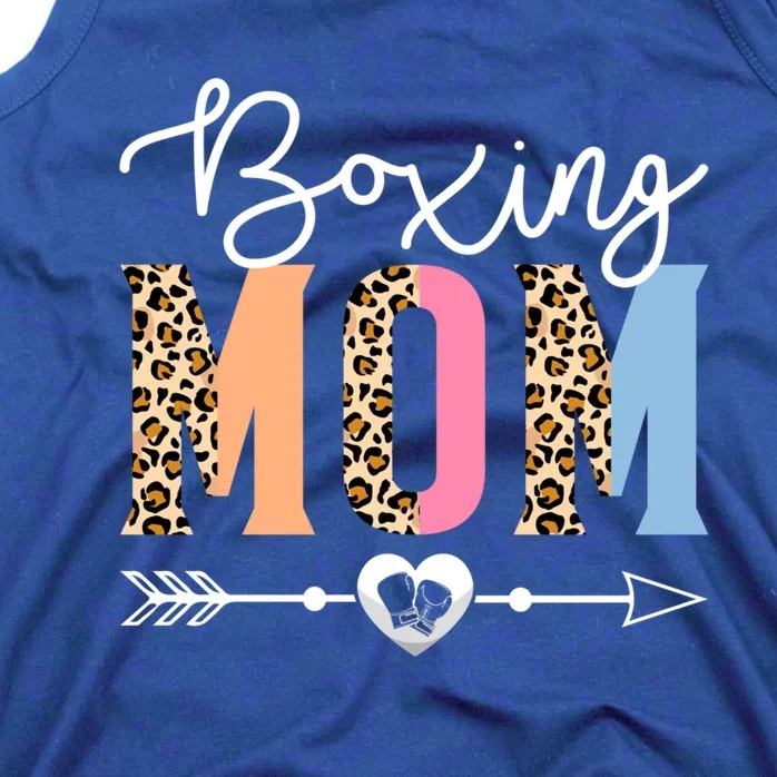 Boxing Mom Cute Boxing Game Mother's Day Leopard Funny Gift Tank Top