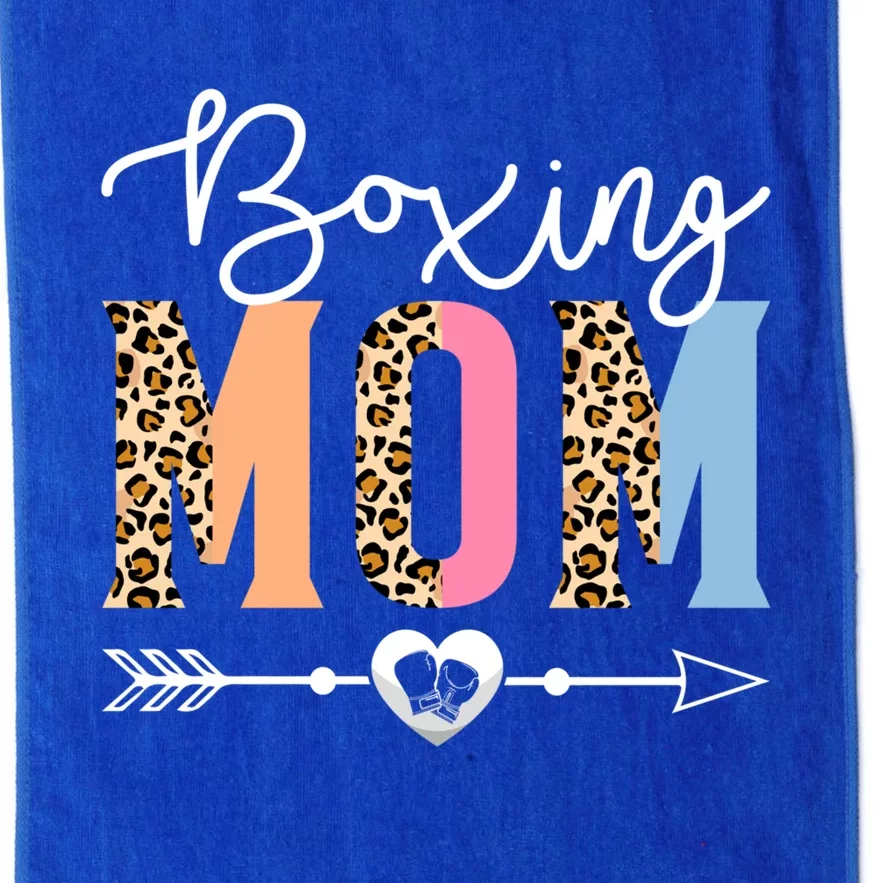 Boxing Mom Cute Boxing Game Mother's Day Leopard Funny Gift Platinum Collection Golf Towel