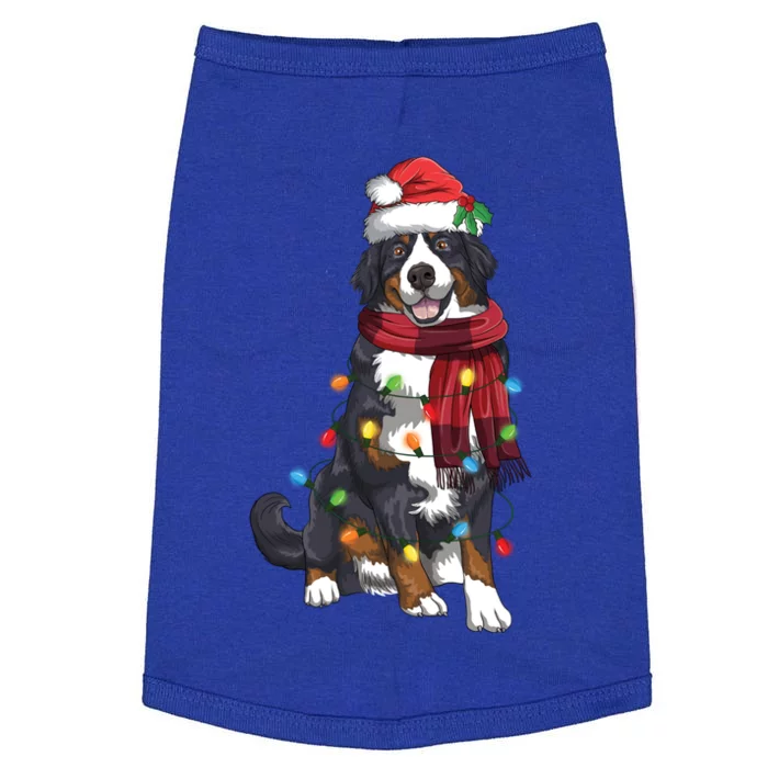 Bernese Mountain Christmas Light Funny Dog Lover Xmas Gift Doggie Tank