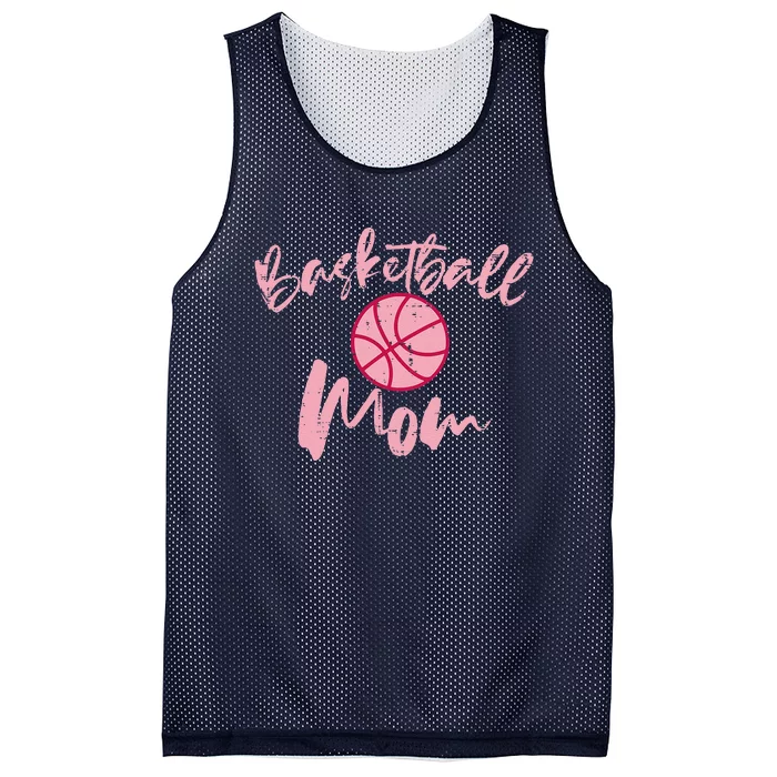 Basketball Mom Cute Mothers Day Sports Mama Mommy Women Mesh Reversible Basketball Jersey Tank